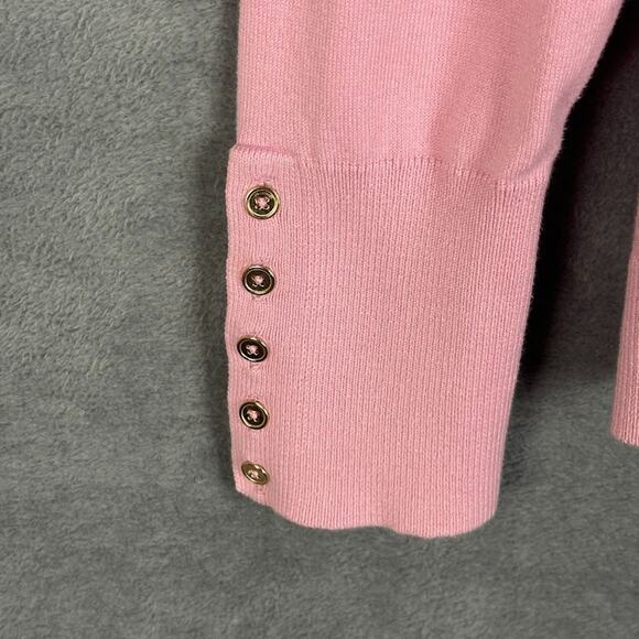 Boden Sweater Womens Large Pink V Neck Preppy Career Minimalist Stretch Comfort - Picture 4 of 12